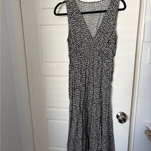 Max Studio Black and White Maxi Dress